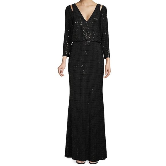 Calvin Klein - Metallic Blouson Gown (New with tag) - Picture 1 of 6